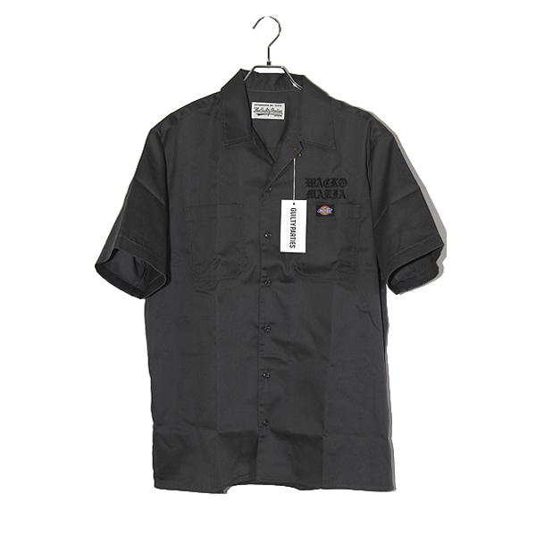 ワコマリア　ディッキーズ　ブラック ワークシャツ Lサイズ DICKIES / WORK SHIRT ディッキーズ ダブルネーム ワークシャツ