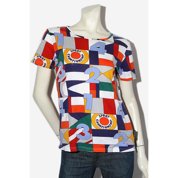 CASTELBAJAC カステルバジャック 総柄 半袖Tシャツ カットソー 40 