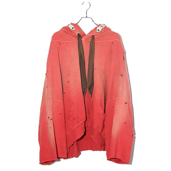 【中古】未使用品 KAPITAL キャピタル 裏毛 スリラーダメージデビルフードパーカー (スタッズリメイク) K2411LC137 未使用品 KAPITAL キャピタル Thriller Damage Devil Hooded Parka 裏