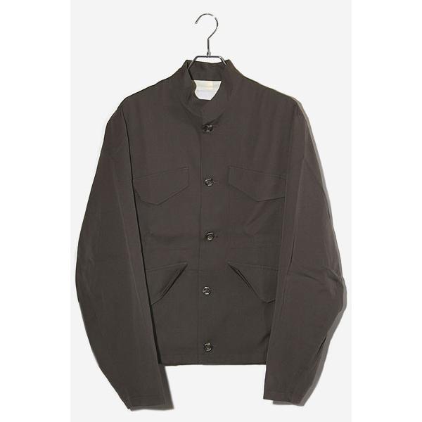 【中古】Ujoh ウジョー Stand Collar 4 Pockets Blouson スタンドカラーシャツジャケット 3 モカ U791-Y50-101 /◆ Ujoh ウジョー Stand Collar 4 Pockets Blouson スタンドカラーシャツ