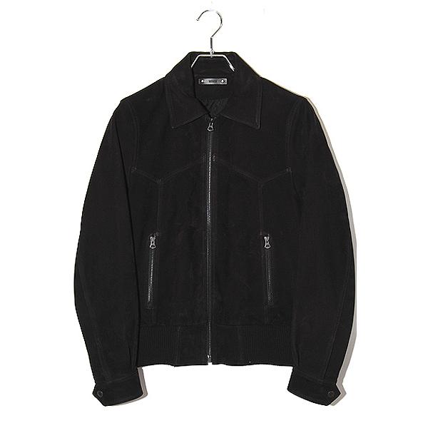 MINEDENIM マインデニム Calf Nubuck Zipup Rib BZ カーフ ヌバック