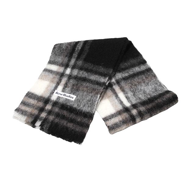 Acne Studios アクネストゥディオズ アルパカ ウール チェックスカーフ