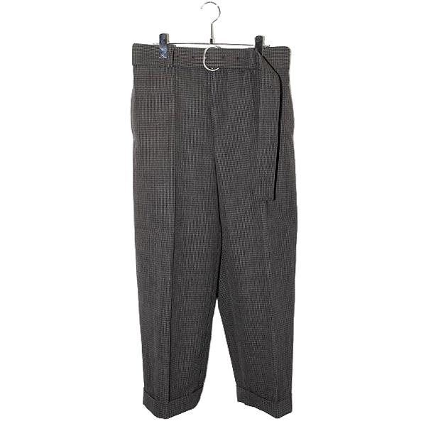2024SS JIL SANDER ジルサンダー TROUSER 111 AW 25 ベルト付き ウール