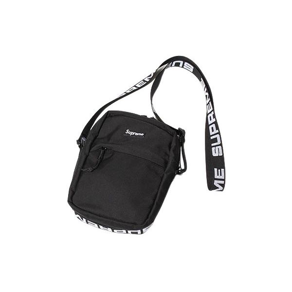 Supreme ブラック ショルダーバッグ サコッシュ supreme 18ss