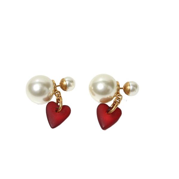 Christian Dior トライバル ピアス ハート スター パール 片耳