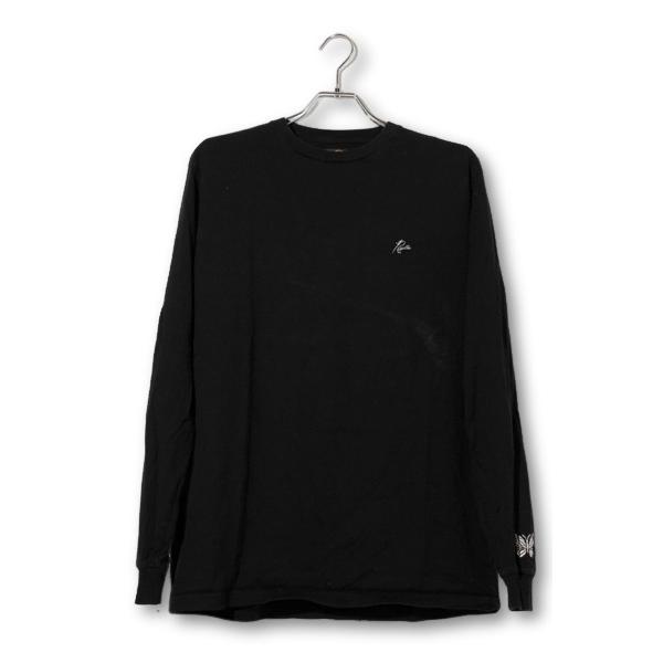 ニードルス Needles 長袖Tシャツ ロンT カットソー S BLACK ブラック IN943 /● メンズ