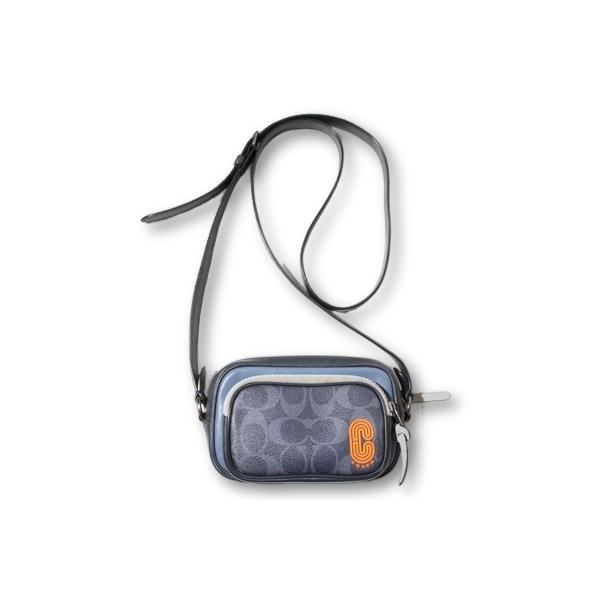 COACH（コーチ） ミニエッジ ダブルポーチ カラーブロック 