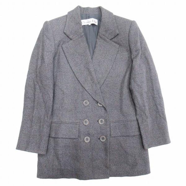 Christian Dior vintage クリスチャンディオール ツイード調 ダブル