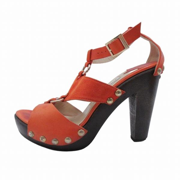 JIMMY CHOO ジミーチュウ　アンクルストラップ　本革　スエード　スタッズ ジミーチュウ JIMMY CHOO アンクルストラップ スタッズ サンダル