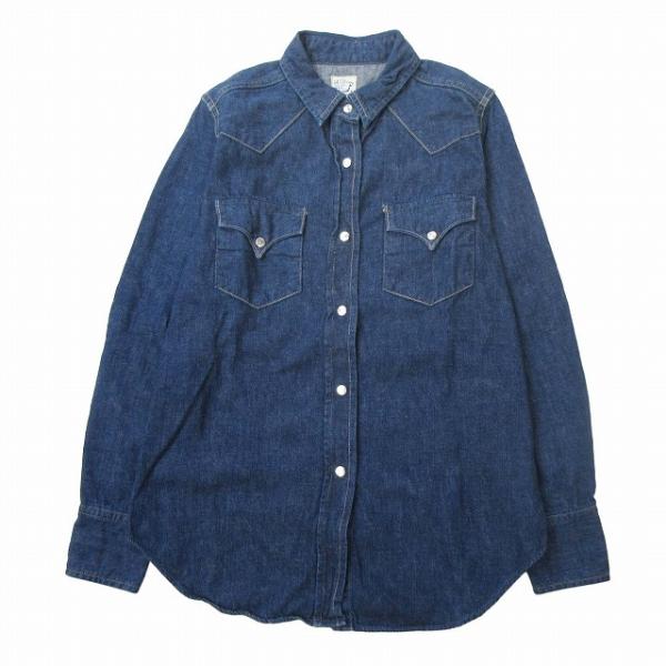 【美品】希少 orslow オアスロウ デニムシャツ ウエスタン インディゴ 美品 オアスロウ orslow デニム ウエスタン シャツ 長袖