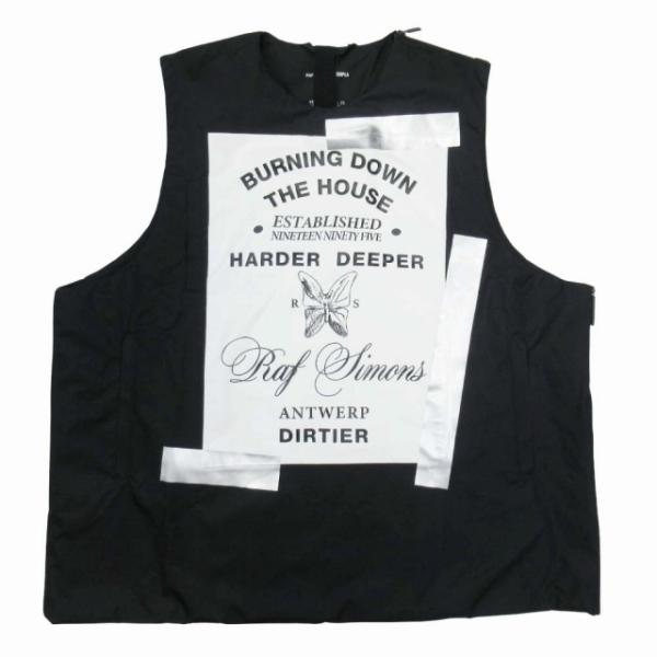 【中古】未使用品 19aw ラフシモンズ RAF SIMONS TEMPLA コラボ プリマロフト オーバーサイズ ベスト プルオーバー 未使用品 19aw ラフシモンズ RAF SIMONS TEMPLA コラボ プリマロフト