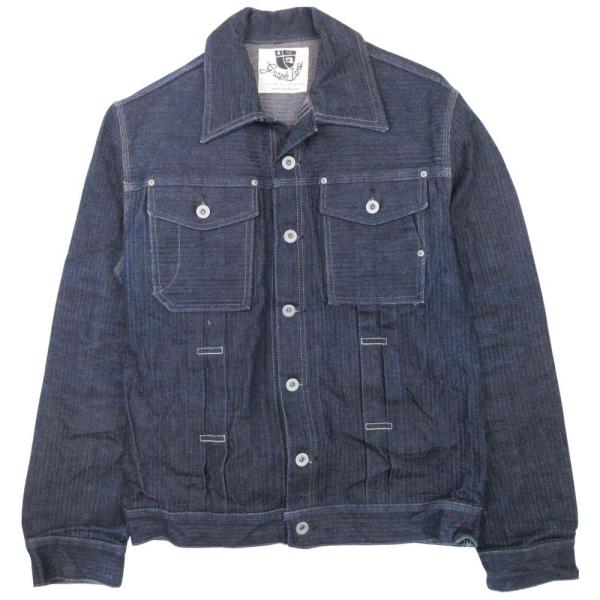 【中古】グラフゼロ graphzero 2ndタイプ デニムジャケット Gジャン ジージャン ブルゾン コットン 児島デニム XL グラフゼロ graphzero 2ndタイプ デニムジャケット Gジャン ジージャン