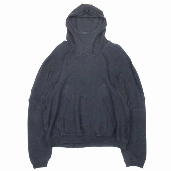 【中古】美品 ヘルベチカラボ HLVTC LAB LAB Hoodie 01 スウェット リバーシブル フーディー パーカー プルオーバー 美品 ヘルベチカラボ HLVTC LAB Hoodie 01 スウェット リバーシブル