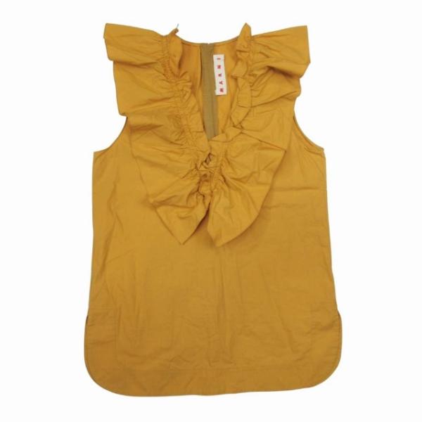 MARNI（マルニ） 美品 17ss ラッフル フリル Vネック ブラウス