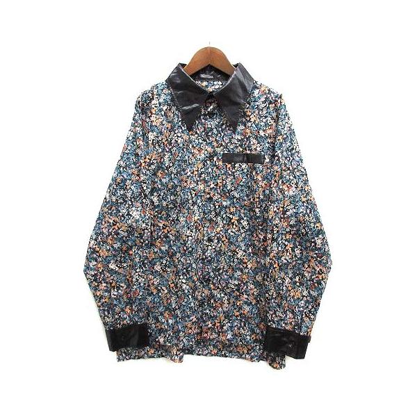 ロイスクレヨン　フラワープリント パフスリーブシャツ ロイスクレヨンフラワープリント パフスリーブシャツ