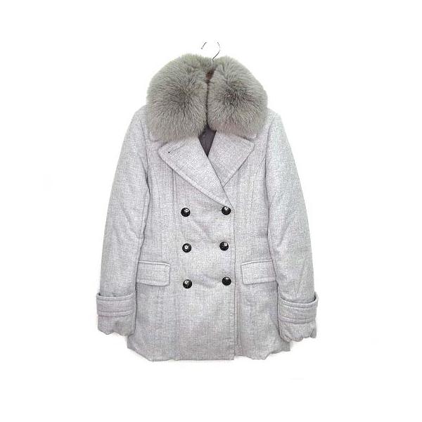 ICB（アイシービー） ウール ダウン Pコート ピーコート フォックス