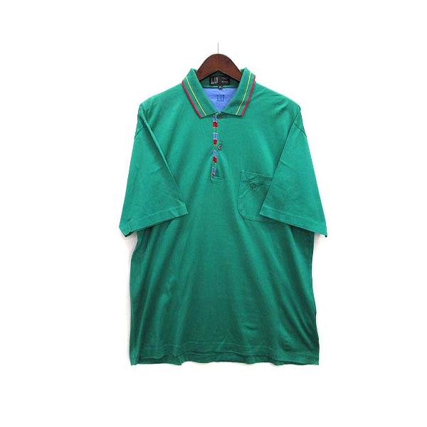 未使用保管品◎Dunhill GOLF ダンヒル 半袖ポロシャツ 緑 イタリア製 未使用保管品◎Dunhill GOLF ダンヒル 半袖ポロシャツ 緑