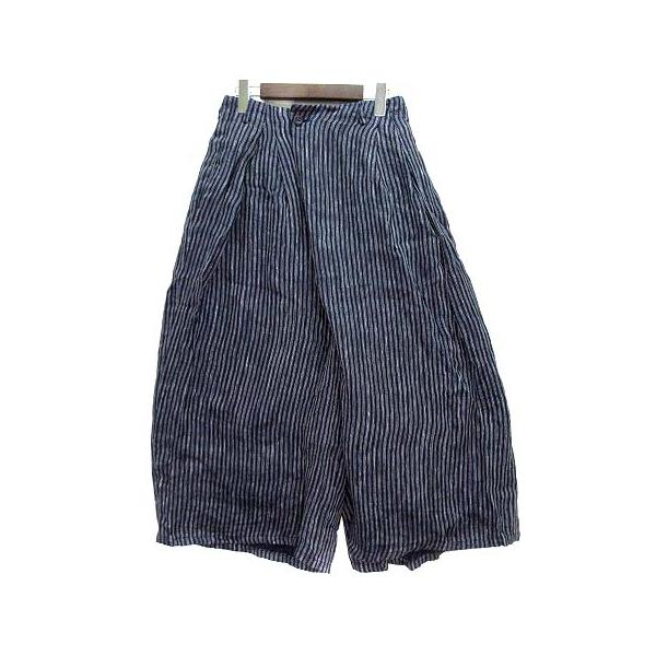 美品☆suzuki takayuki☆リネン ラップパンツ ワイド