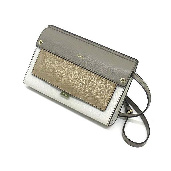 ✨極美品 現行ロゴ✨ フルラ ジルダ ミニ レザー 2way ブラック シボ革 フルラ FURLA ハンドバッグ ショルダーバッグ 2way レザー シボ