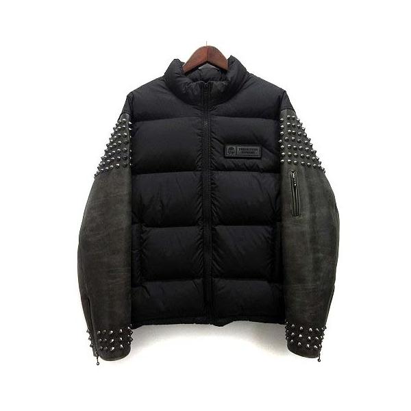Supreme UNDERCOVER 袖レザー スタッズ ダウンジャケット
