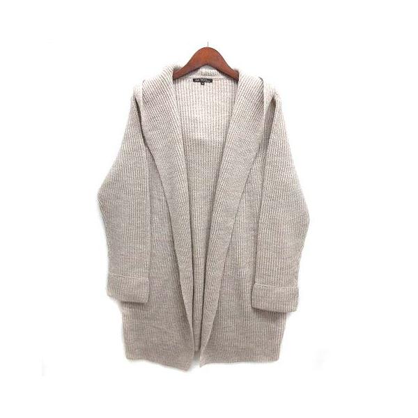 23区（38）M カーディガン ブラウン 羊毛 ナイロン アルパカ