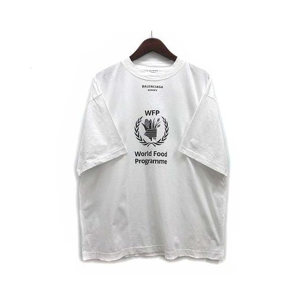 BALENCIAGA バレンシアガ WFP ロゴ プリント オーバーサイズ T BALENCIAGA バレンシアガ WFP ロゴ プリント オーバーサイズ T