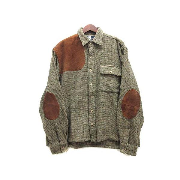 未使用 ラルフローレン スウェード エルボーパッチ コットンネイティブジャケット vectorpremium_013-202410290180