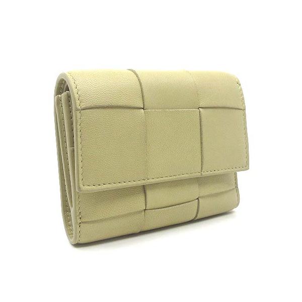 Y【新品同様】ボッテガヴェネタ マキシイントレチャート コンパクトウォレット BOTTEGA VENETA ボッテガヴェネタ カセット マキシ イントレチャート
