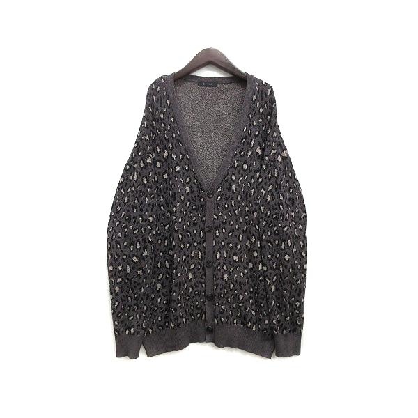 HUF / カーディガン(厚手)/L/ナイロン/マルチカラー/レオパード/kn80070 HUF◇カーディガン(厚手)/L/ナイロン/マルチカラー/レオパード/kn80070
