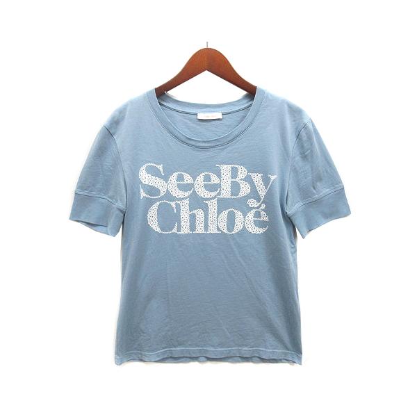 SEE BY CHLOE シーバイクロエ フラワーロゴ プリント Tシャツ