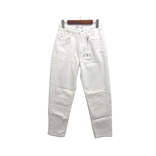 ZARA 未使用品 ザラ ハイウエスト マムレッグ デニムパンツ