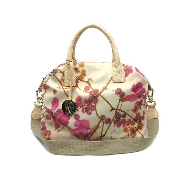 【未使用級】フルラ 2way エラ ハンドバッグ レザー 手提げ 斜め掛け 花柄 FURLA フルラ ニコライバーグマン 2WAY ハンドバッグ ショルダーバッグ
