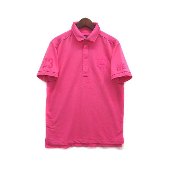 新品 タグ付き 23区 GOLF ニジュウサンク ゴルフ 半袖 鹿子 ポロシャツ 23区（ニジュウサンク） GOLF ゴルフウェア 鹿の子 ポロシャツ 半袖