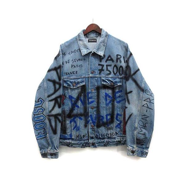 BALENCIAGA バレンシアガ グラフィック デニム ジャケット Gジャン