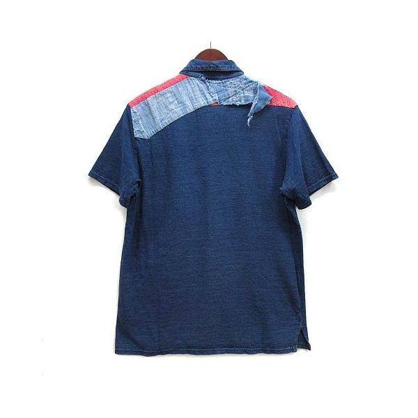 キャピタル kapital 天竺 ポロシャツ 半袖 インディゴ 藍染 ボロ BORO