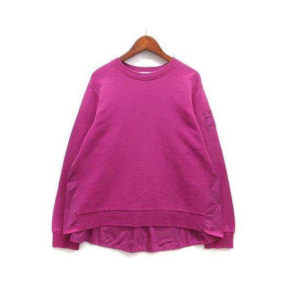 ヘルノ HERNO Aライン 切替 スウェット プルオーバー Hロゴ 長袖