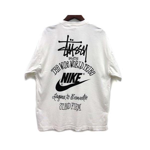【中古】ナイキ NIKE ステューシー Stussy Tシャツ カットソー 半袖 DV1774-100 ホワイト 白 M メンズ NIKE（ナイキ） ステューシー Stussy Tシャツ カットソー 半袖 DV1774