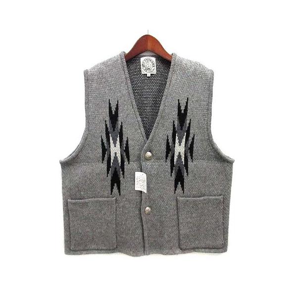未使用品 ジオトロワーク Geo TROWARK チマヨ柄 ニット ベスト 2024AW