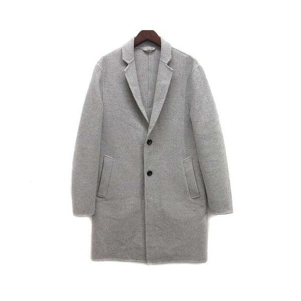 ザラマン ZARA MAN ウール混 チェスター コート 2B グレー S 1255/450