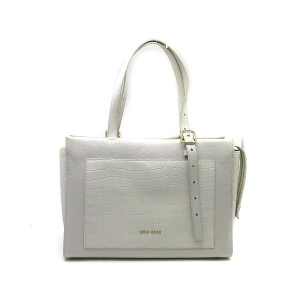 【中古】未使用品 コールハーン COLE HAAN グランドシリーズ 3in1 トートバッグ A4 レザー ビジネス オフホワイト U06328 レディース 未使用品 コールハーン COLE HAAN グランドシリーズ 3in1 トートバッグ
