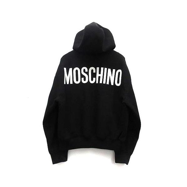 モスキーノ MOSCHINO COUTURE バックロゴ ボンディング フード