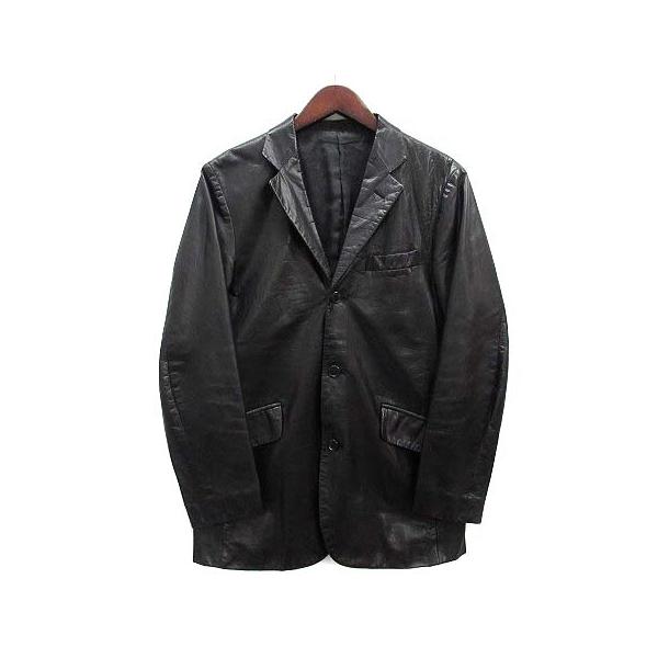 【中古】ザズー ZAZOUS REATS ZAZOUS レザー テーラード ジャケット ブラック 黒 S メンズ ザズー ZAZOUS REATS レザー テーラード ジャケット ブラック 黒 S