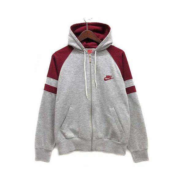 NIKE（ナイキ） 銀タグ 90s スウェット ジップ パーカー 裏起毛 グレー