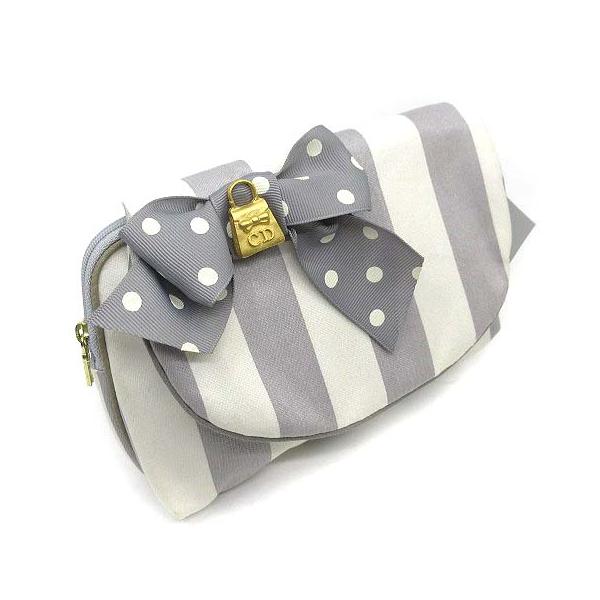 Christian Dior（クリスチャン・ディオール） コスメポーチ ストライプ