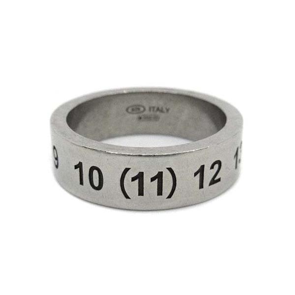 【新品外箱あり】メゾンマルジェラ ロゴ シルバー リング 艶消し 16号相当 メゾンマルジェラ 11 Maison Margiela SV925 シルバー ナンバリング