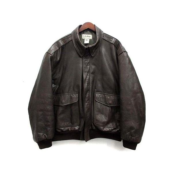 エルエルビーン L.L.BEAN 80s A-2 レザー フライトジャケット ブルゾン