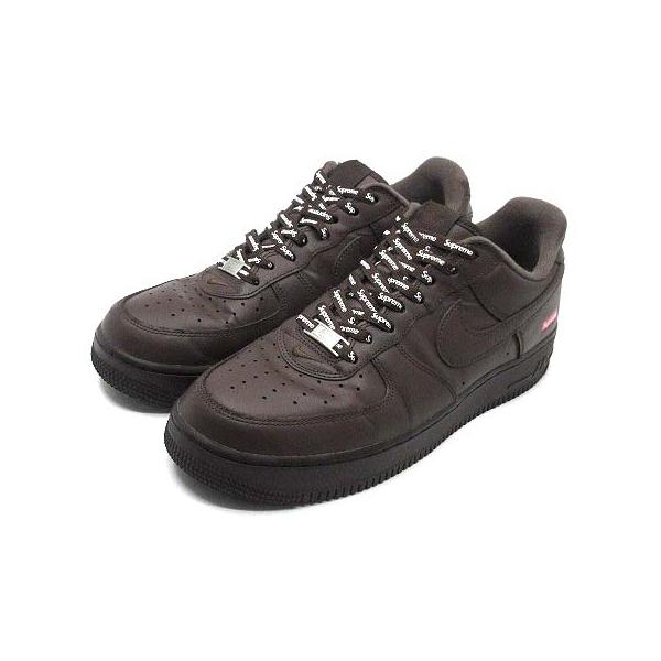 ナイキ NIKE シュプリーム Supreme エアフォースワン AIR FORCE 1 LOW スニーカー CU9225-200 バロックブラウン 28cm ☆AA★ メンズ