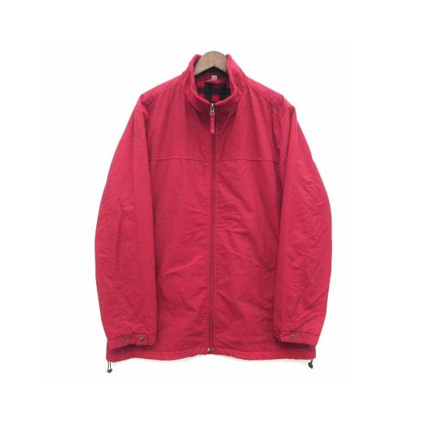 ユニクロ UNIQLO 裏フリース ウインドブレーカー 中綿 ジャケット レッド 赤 L 315-018392 メンズ