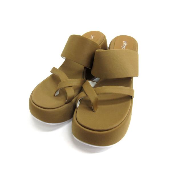 ジェフリーキャンベル Jeffrey Campbell 厚底 サンダル 39 ブラウン系
