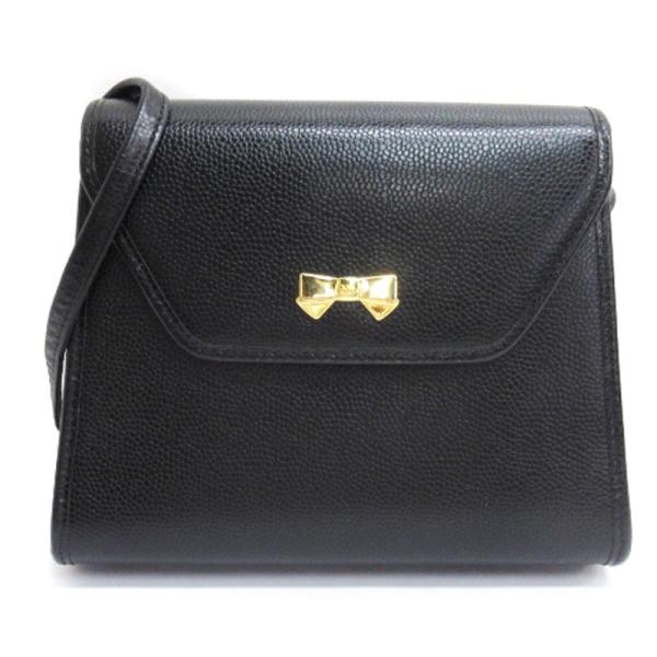 ニナリッチ NINA RICCI リボンモチーフ ショルダーバッグ レザー